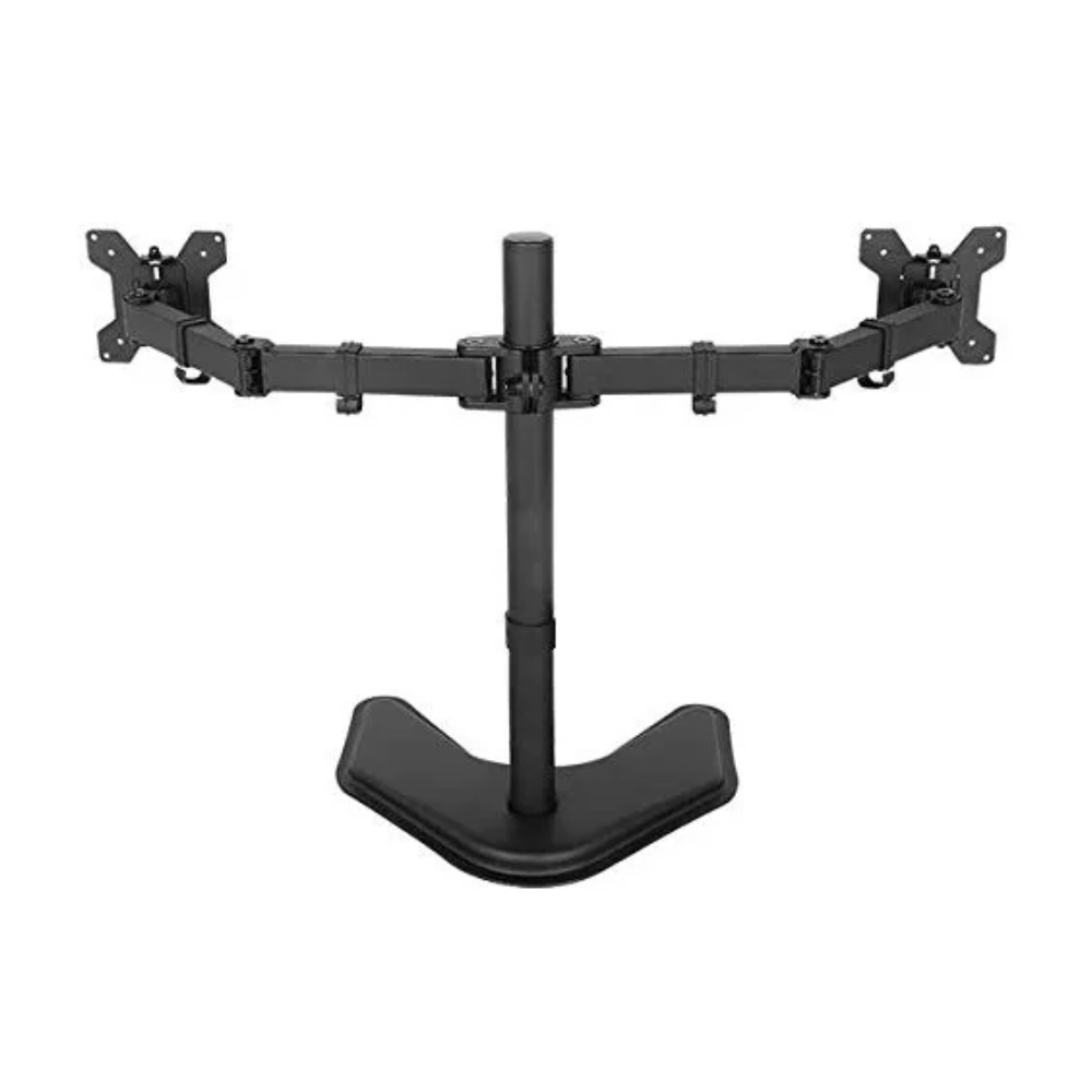 LED Monitor Table Top Mount Stand For 2 LED up to 27" (MB-MSHL) view 2